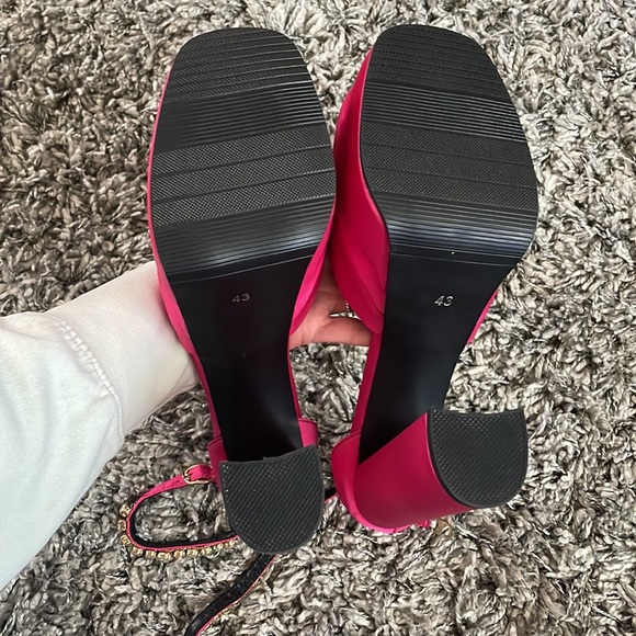 Satin platform heels - Picture 6 of 8